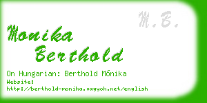 monika berthold business card