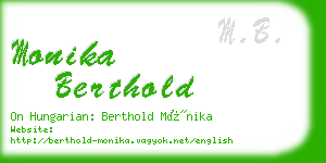 monika berthold business card